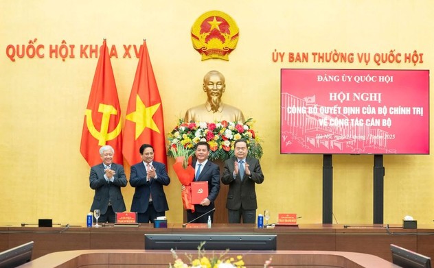 Bộ Chính trị chỉ định đồng chí Nguyễn Hồng Diên là Phó Bí thư chuyên trách Đảng ủy Quốc hội